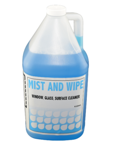 Mist and Wipe Window Glass Surface Cleaner