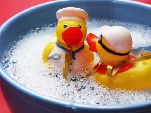 Clean Ducks in Sudsy Soap