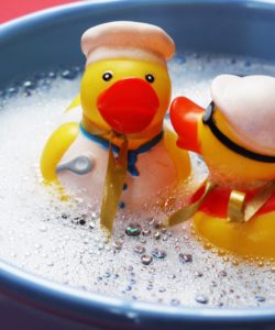 Clean Ducks in Sudsy Soap
